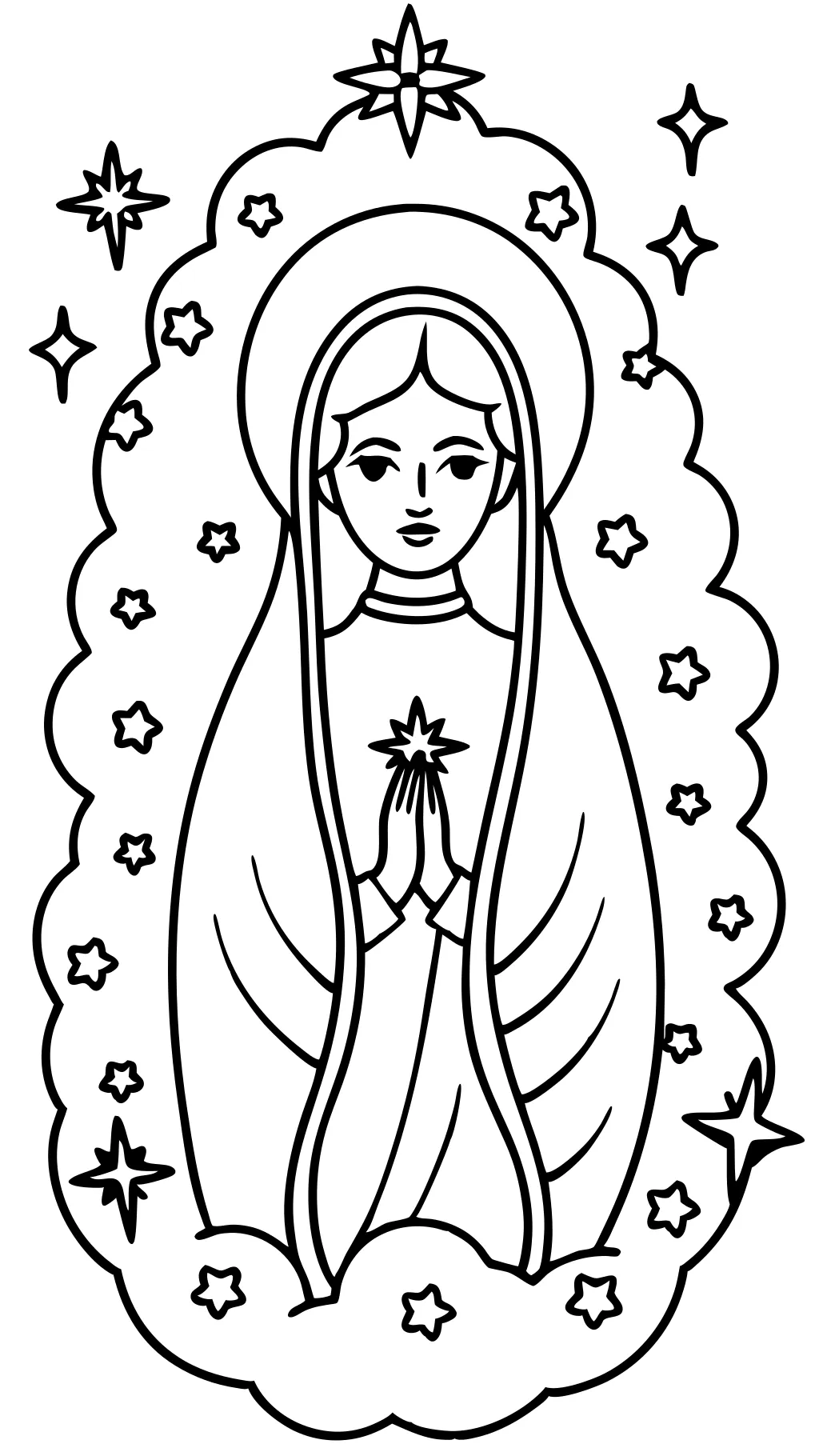 coloring page mary